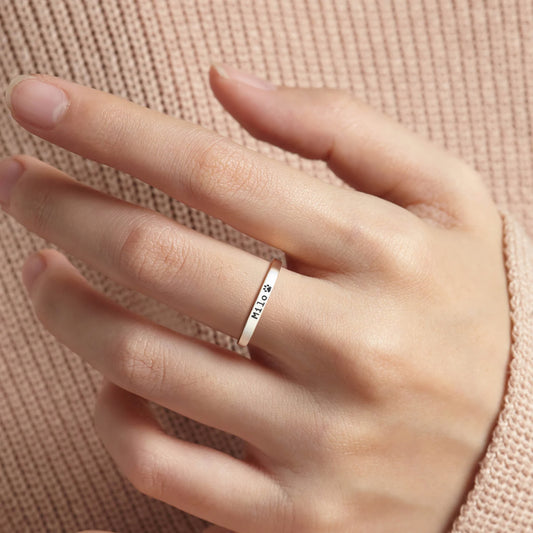 Персонализиран пръстен с име на домашен любимец